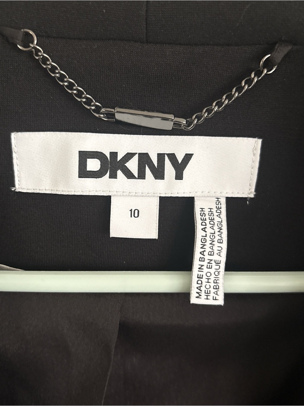 DKNY Black Long Open-Front Blazer - Picture 5 of 7